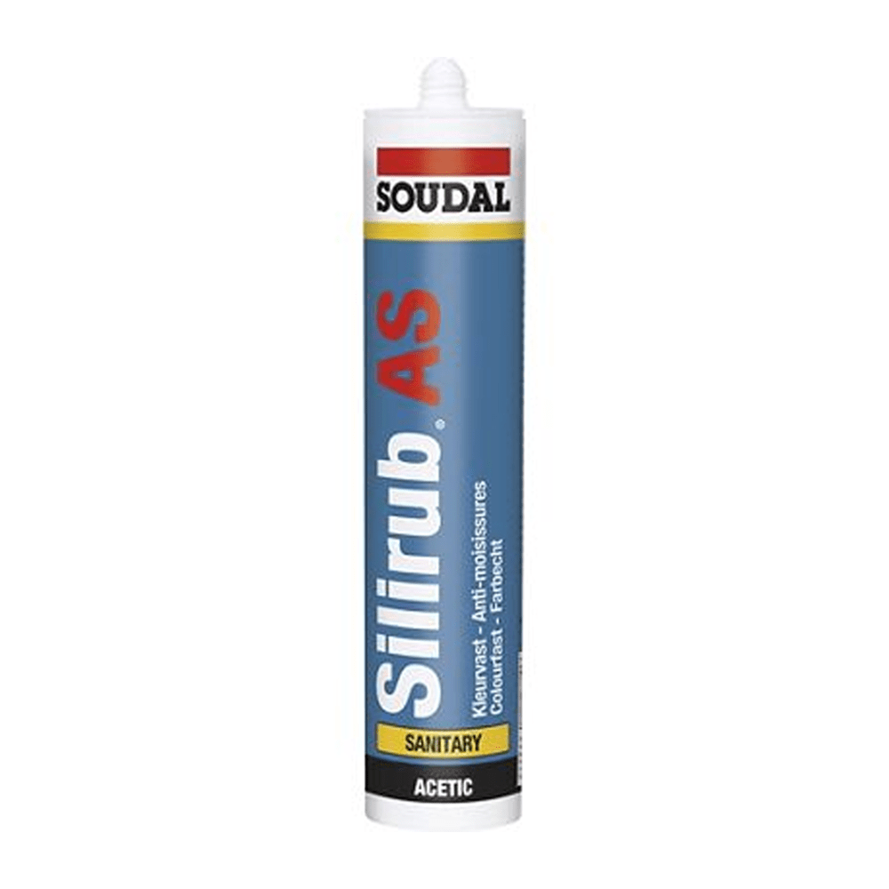 Buy SOUDAL - Silirub AC Silicon (White) - 280 ml Online | Hardware Tools | Qetaat.com