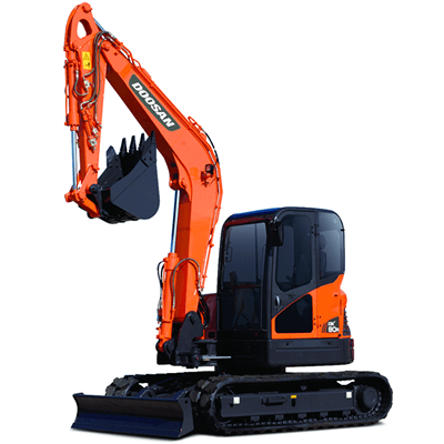 Buy DOOSAN - Mini Excavator - DX55 Online | Machinery for Rent | Qetaat.com