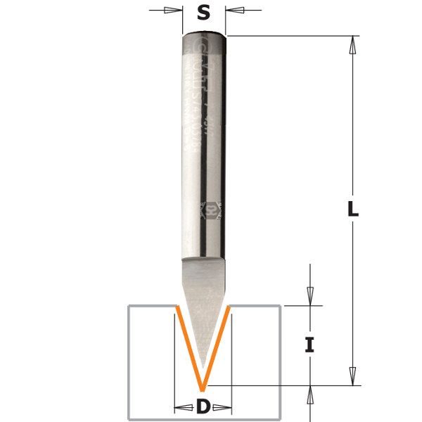 Buy CMT- Laser Point Bit 35deg HWM S=6 D=9 L=50 Z1 Online | Power Tools | Qetaat.com