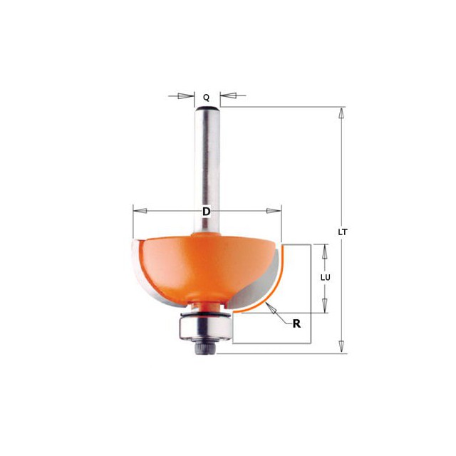 Buy CMT- Cove Bit W/brng TCT S=6 D=25.4x12.7 Online | Power Tools | Qetaat.com