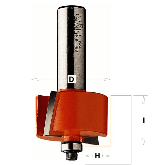 Buy CMT- Rabbeting Bit W/ Bearing: S=8 D=34.9x12.7 Online | Power Tools | Qetaat.com