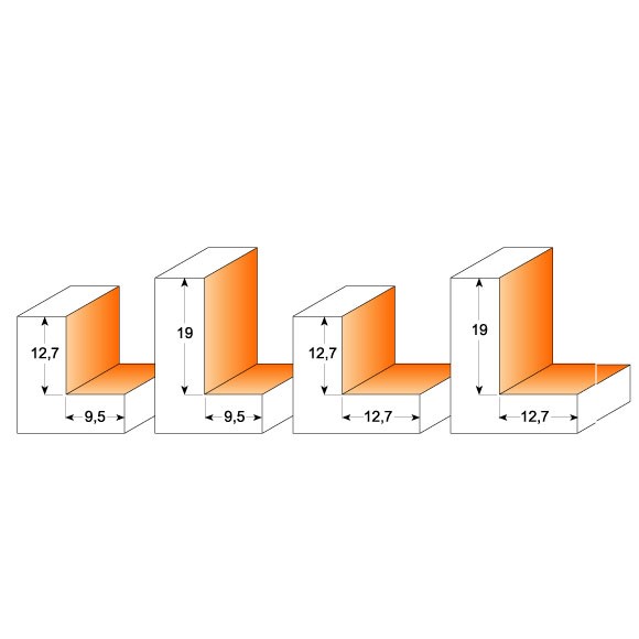Buy CMT- Rabbeting Bit W/ Bearing: S=8 D=34.9x12.7 Online | Power Tools | Qetaat.com
