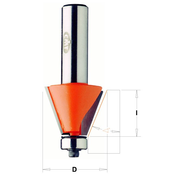 Buy CMT- Chamfer Bit: S=12 D=45 X18 Online | Power Tools | Qetaat.com