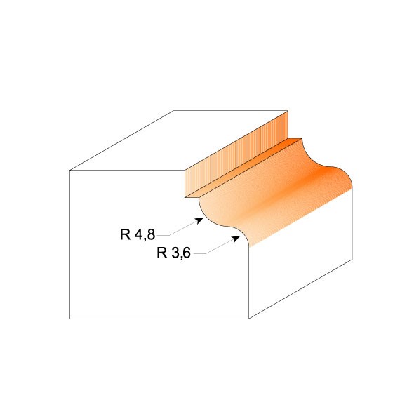 Buy CMT- Ogee W/ Fillet Bit: S=8 D=34.2x13 Online | Power Tools | Qetaat.com