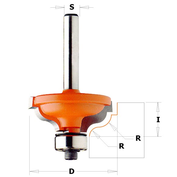 Buy CMT- Ogee W/ Fillet Bit: S=8 D=34.2x13 Online | Power Tools | Qetaat.com