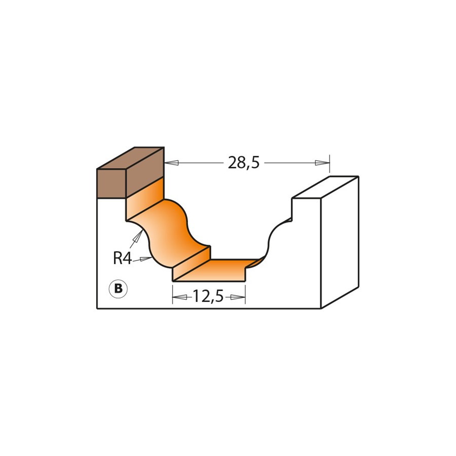 Buy CMT- Classical Panel Ogee TCT S=8 D=28.6x14.3 Online | Power Tools | Qetaat.com