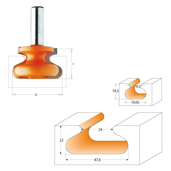 Buy CMT Molding System HW S=12 D=31.7x23 -A- Online | Power Tools | Qetaat.com