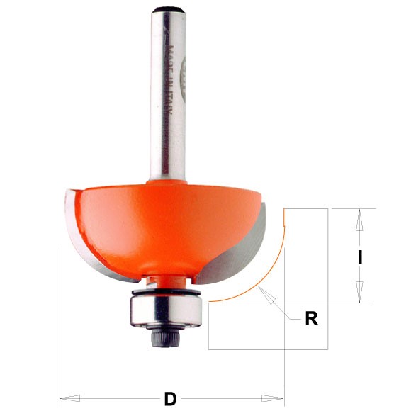 Buy CMT- Cove Bit W/brng HW S=12 D=50.8x22.2 Online | Power Tools | Qetaat.com