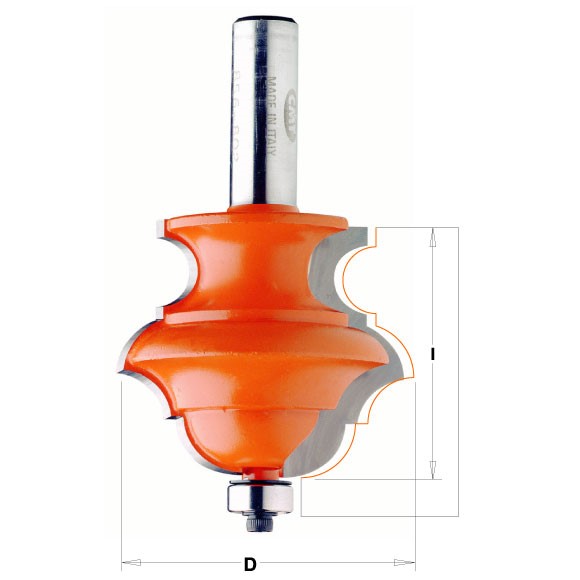 Buy CMT- Multiprofile Bit: S=12 D=38.1x28 Online | Power Tools | Qetaat.com
