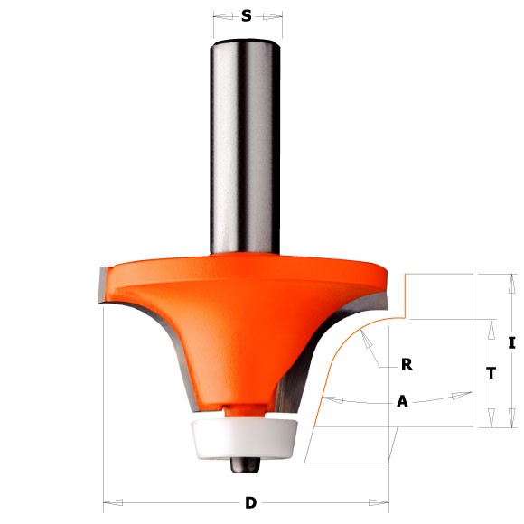 Buy CMT- Bevel Cutter For Corian: S=12 D=50.8x19 Online | Power Tools | Qetaat.com