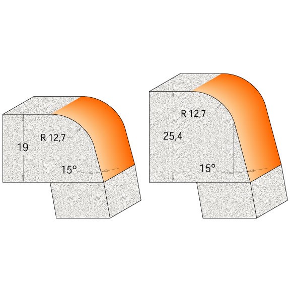 Buy CMT- Bevel Cutter For Corian: S=12 D=50.8x19 Online | Power Tools | Qetaat.com