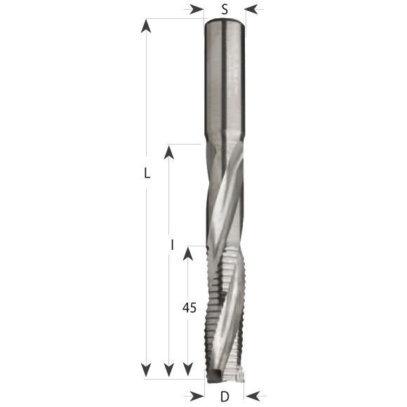 Buy CMT- Lock-set Carbide Upcut Spiral Bit D16x120x170 S=16 Online | Power Tools | Qetaat.com