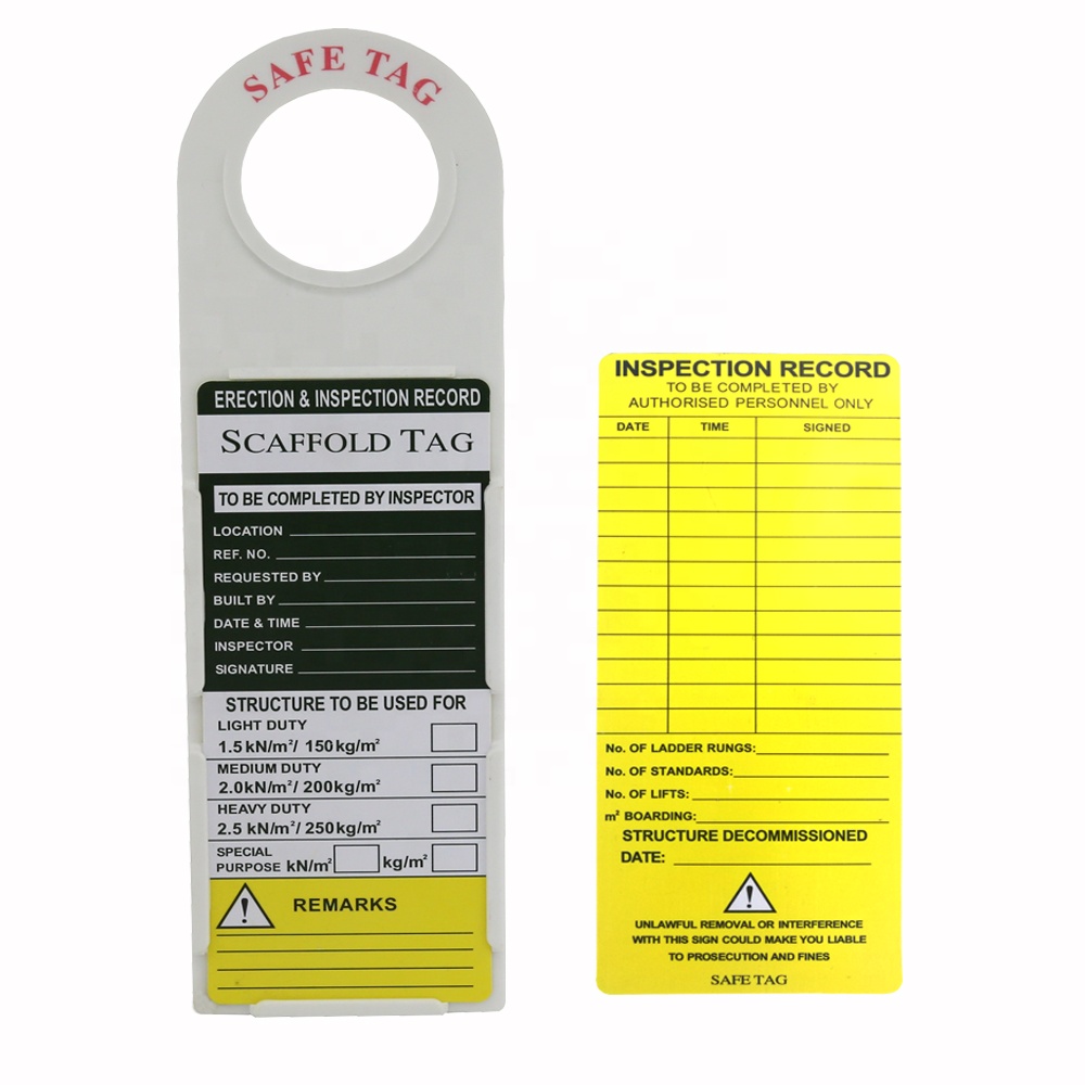 Scaffolding Tag With Holder