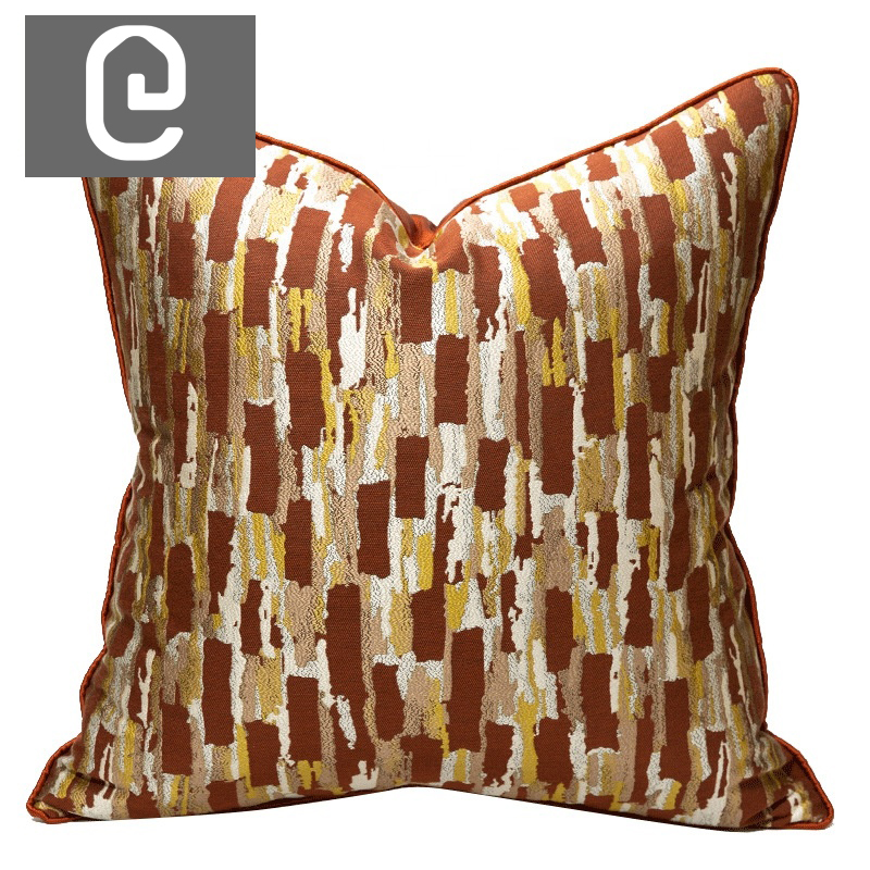 Buy Orange Gold Cushion - 50*50cm Online | Living Room Furniture | Qetaat.com