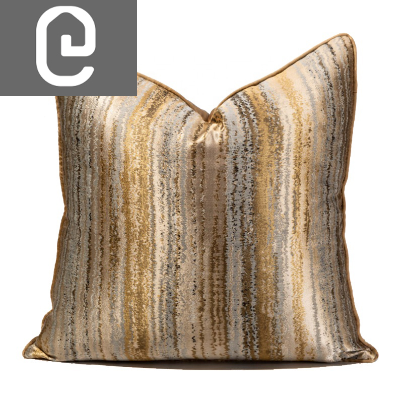 Golden Grey Yellow Marble Cushion - 50*50Cm