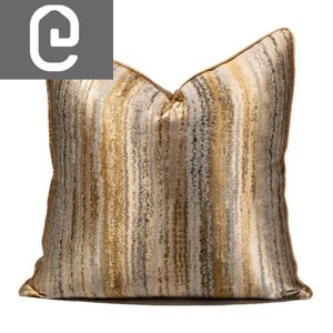 Golden Grey Yellow Marble Cushion - 50*50Cm