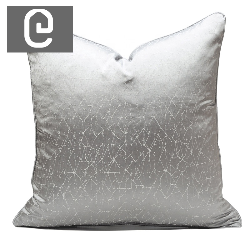 Silver Crackle Cushion - 50*50Cm