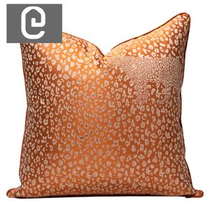 Orange Leopard Cushion - 50*50Cm