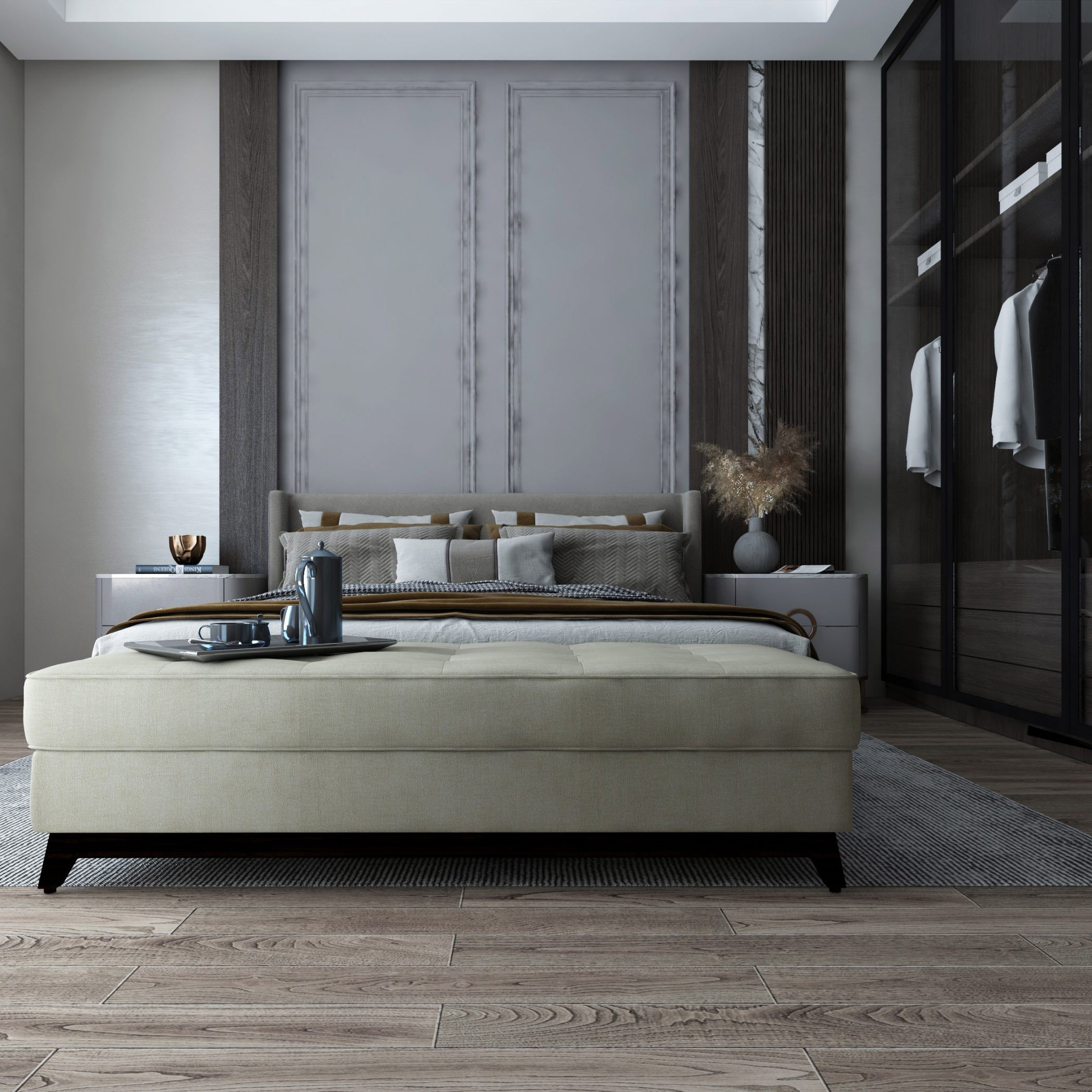 Buy BAMBOO - BENCH SEAT - SMOOTH BEIGE Online | Living Room Furniture | Qetaat.com