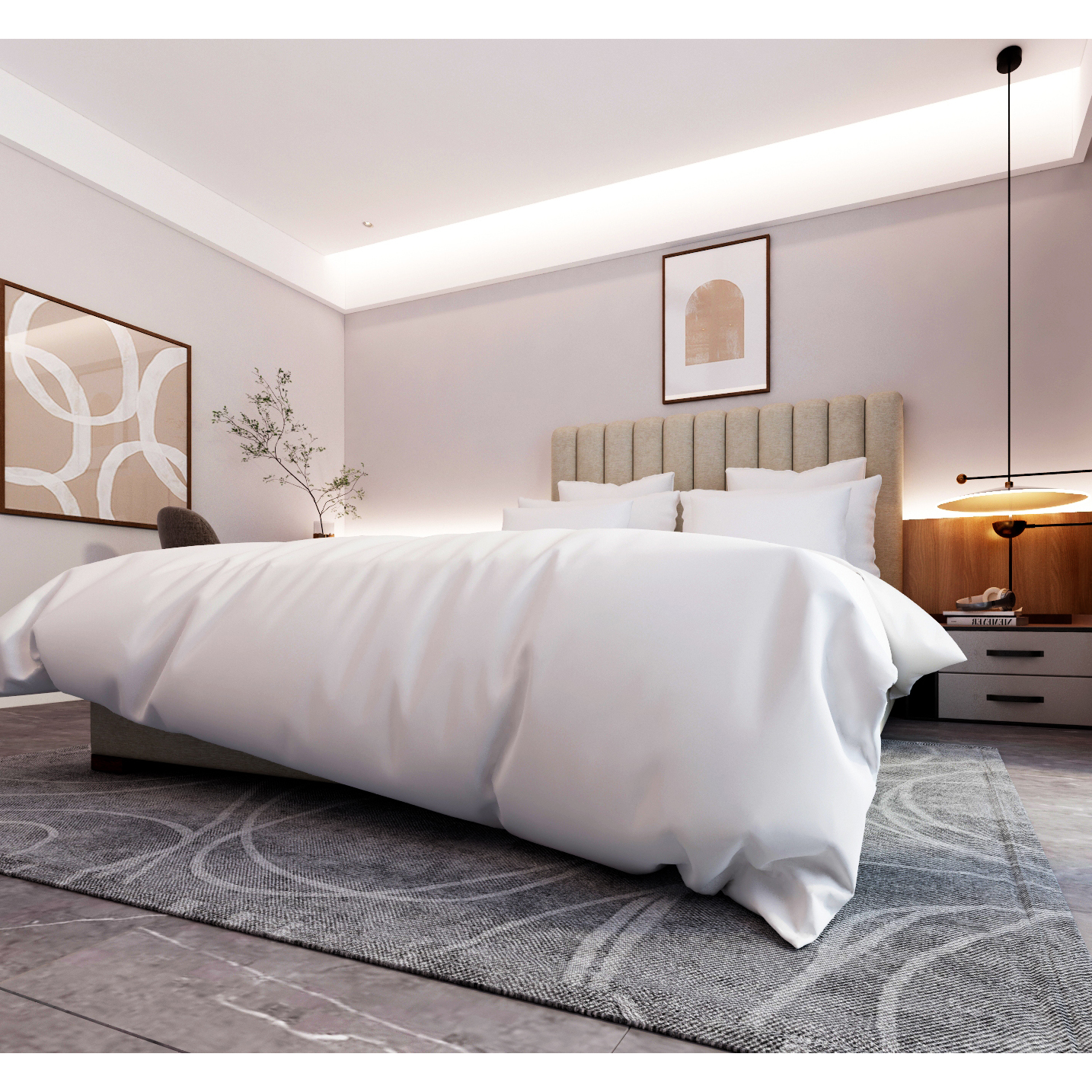 Buy BIRCH - BED - BEIGE Online | Bedroom Furniture | Qetaat.com