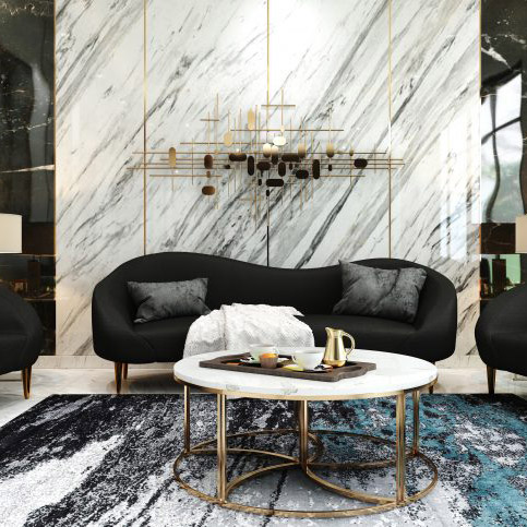 Buy BLOSSOM - SOFA - DARK GRAY Online | Living Room Furniture | Qetaat.com