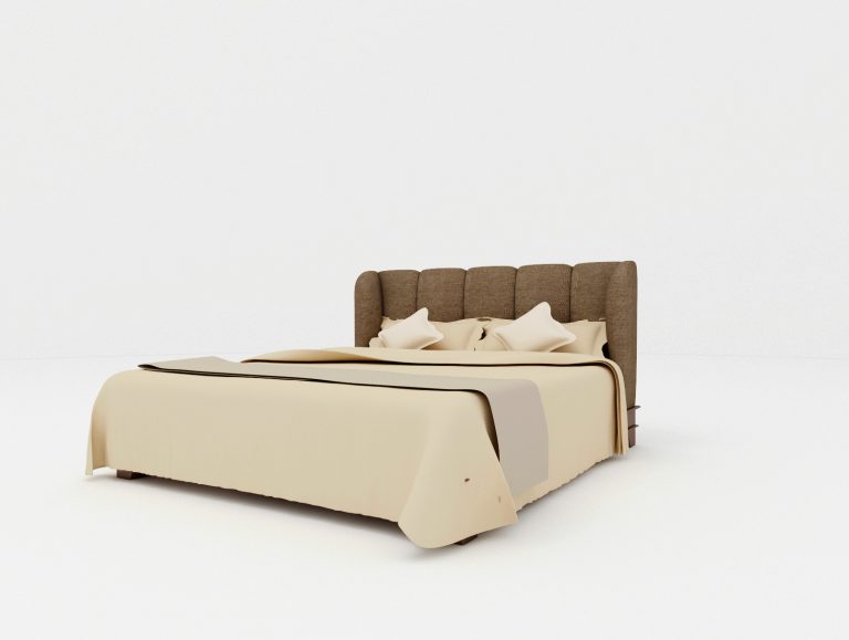 Buy DETTA - BED - BROWN Online | Bedroom Furniture | Qetaat.com