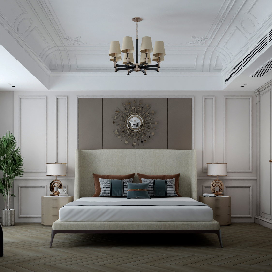 Buy HERBS - BED - BEIGE Online | Bedroom Furniture | Qetaat.com