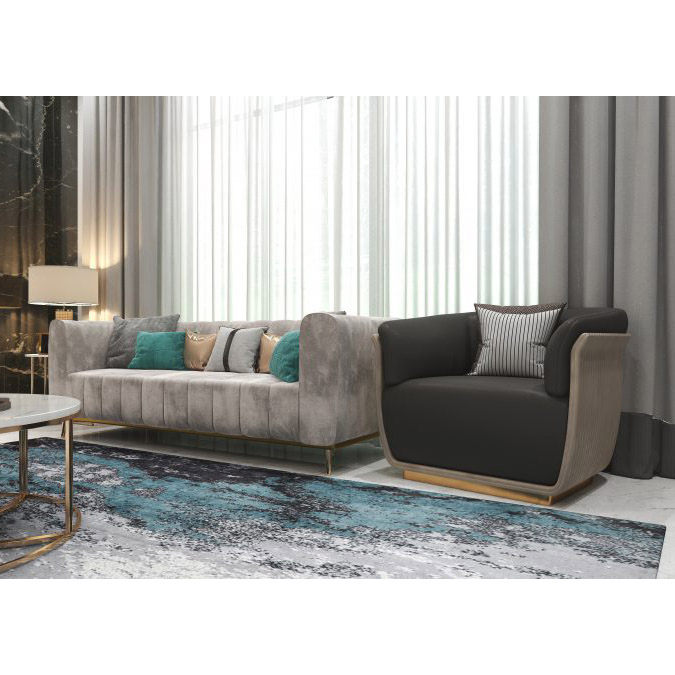Buy HYDRANGEA - SOFA - DARK GRAY Online | Living Room Furniture | Qetaat.com