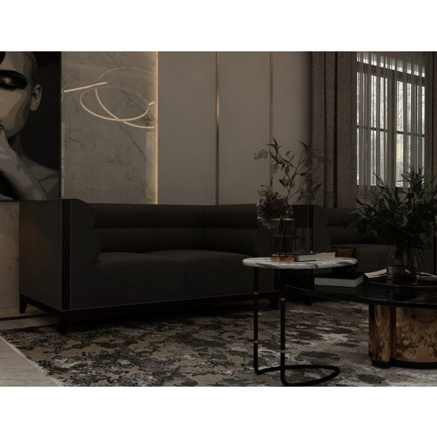 Buy IRIS - 2 SEATER SOFA - DARK GRAY Online | Living Room Furniture | Qetaat.com