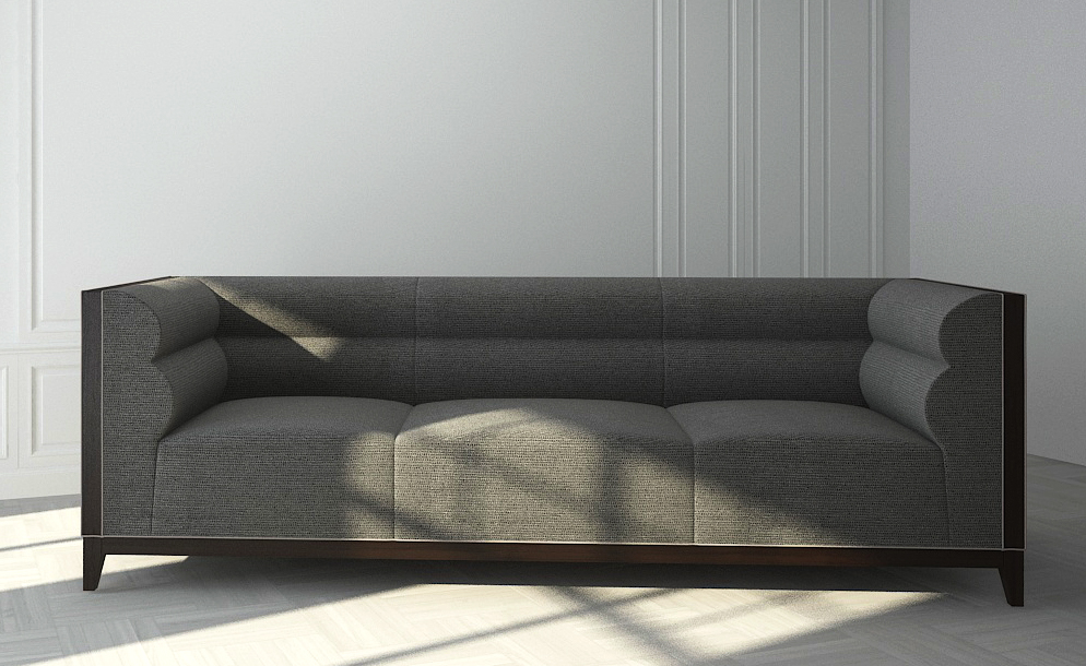 Buy IRIS- 3 SEAT SOFA - DARK GRAY Online | Living Room Furniture | Qetaat.com