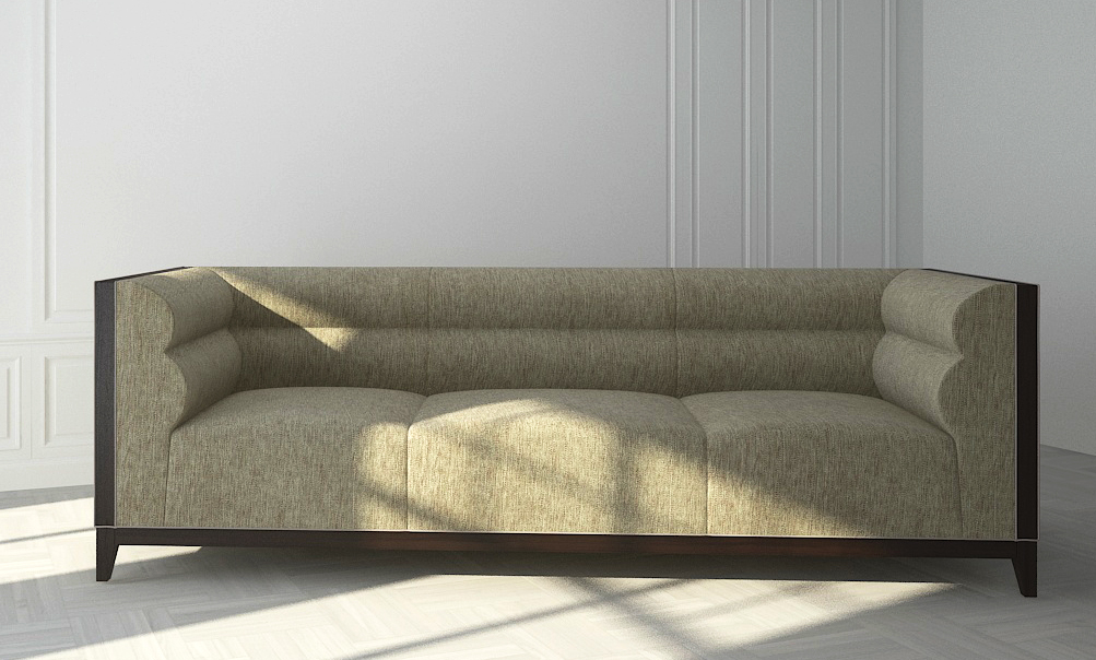 Buy IRIS- 3 SEAT SOFA - DARK BEIGE Online | Living Room Furniture | Qetaat.com