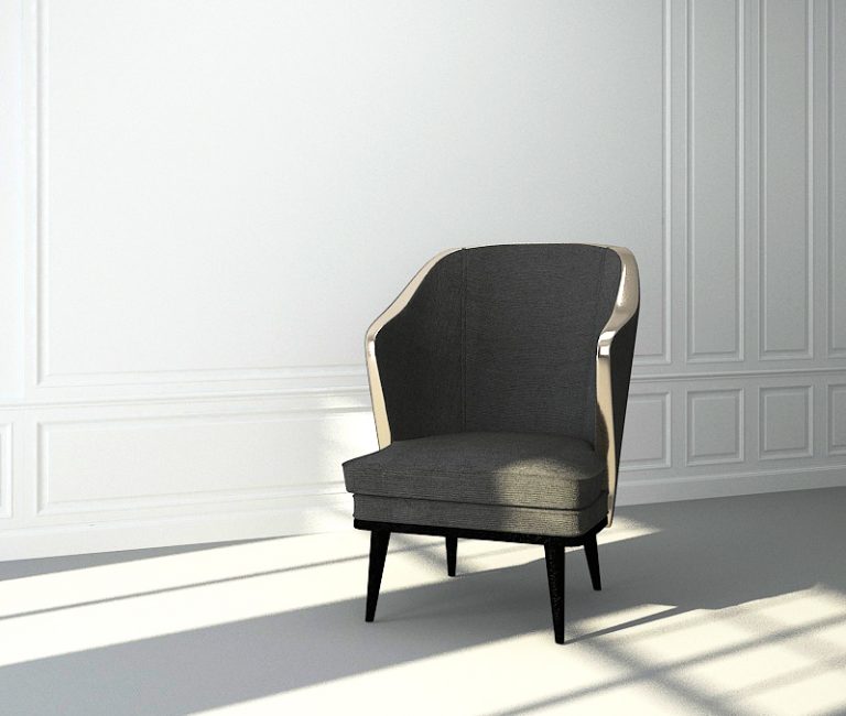 Buy IVY - ARMCHAIR - DARK GRAY Online | Living Room Furniture | Qetaat.com