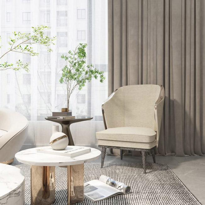 Buy IVY - ARMCHAIR - LIGHT BEIGE Online | Living Room Furniture | Qetaat.com