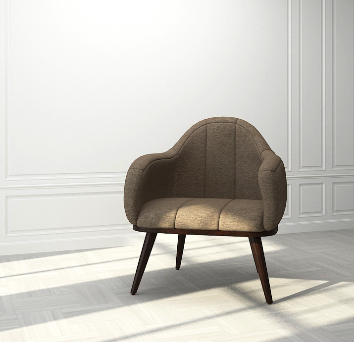 Buy JASMINE - ARMCHAIR - BROWN Online | Living Room Furniture | Qetaat.com