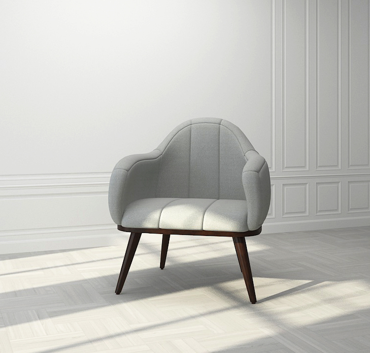 Buy JASMINE - ARMCHAIR - LIGHT GRAY Online | Living Room Furniture | Qetaat.com
