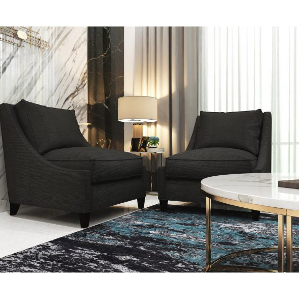 Buy KINGFISHER - ARMCHAIR - DARK GRAY Online | Living Room Furniture | Qetaat.com