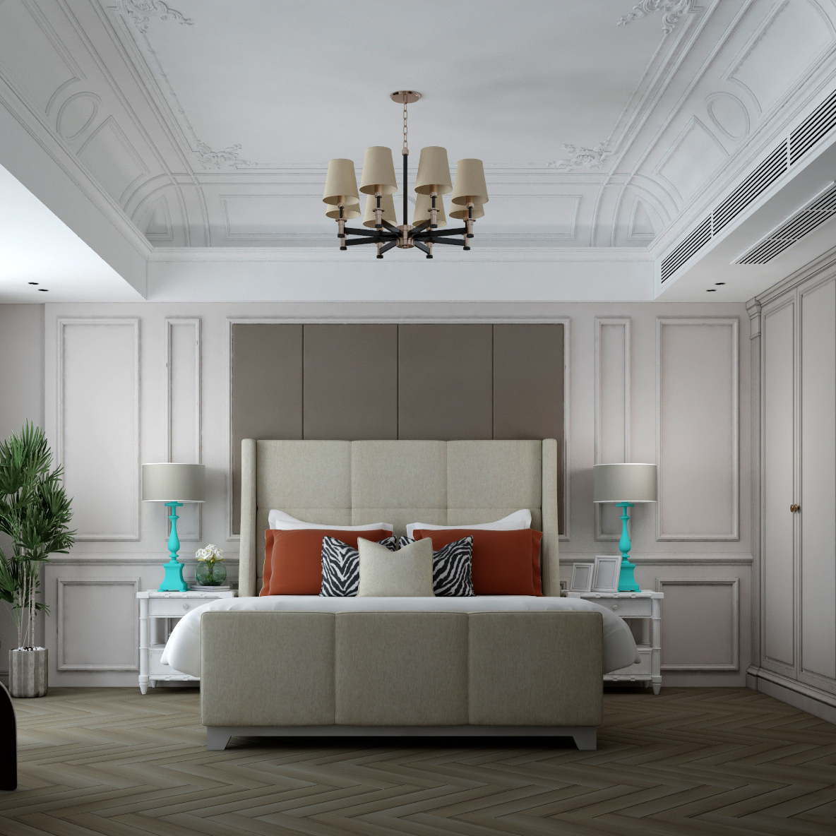 Buy LARCH - BED - BEIGE Online | Bedroom Furniture | Qetaat.com