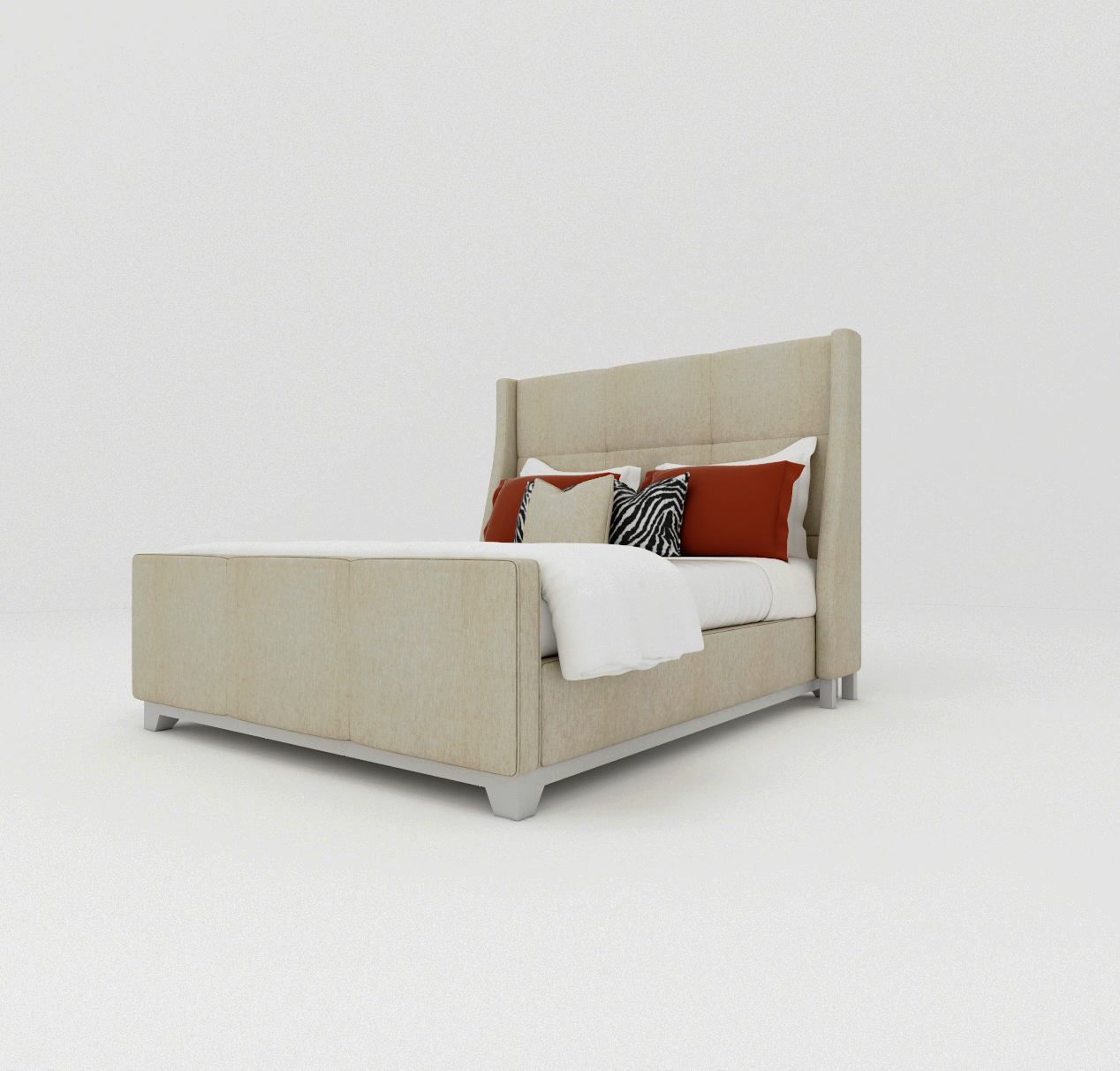 Buy LARCH - BED - BEIGE Online | Bedroom Furniture | Qetaat.com