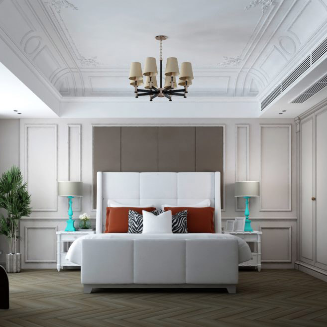 Buy LARCH - BED - WHITE Online | Bedroom Furniture | Qetaat.com