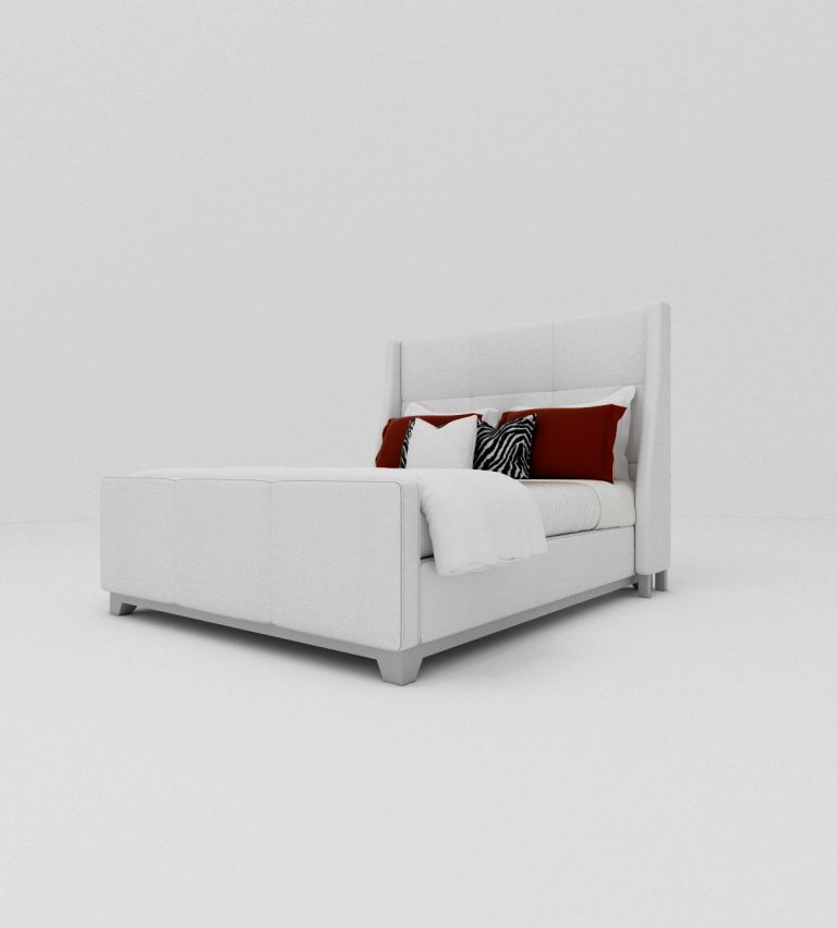 Buy LARCH - BED - WHITE Online | Bedroom Furniture | Qetaat.com
