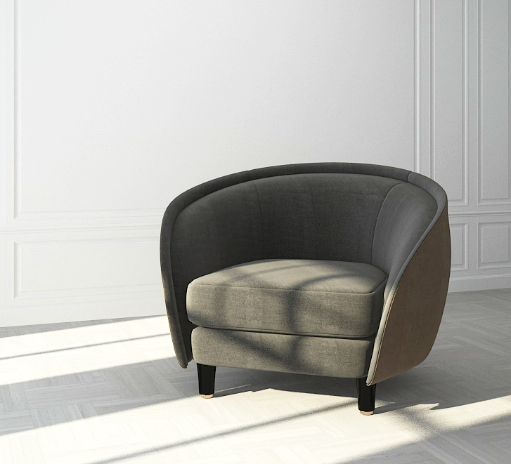 Buy LILAC - ARMCHAIR - DARK GRAY Online | Living Room Furniture | Qetaat.com