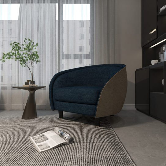 Buy LILAC - ARMCHAIR - BLUE Online | Living Room Furniture | Qetaat.com