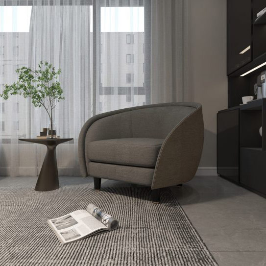 Buy LILAC - ARMCHAIR - DARK GRAY Online | Living Room Furniture | Qetaat.com