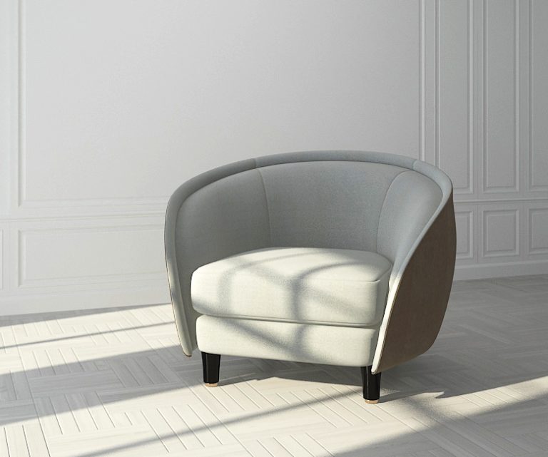 Buy LILAC - ARMCHAIR - LIGHT GRAY Online | Living Room Furniture | Qetaat.com