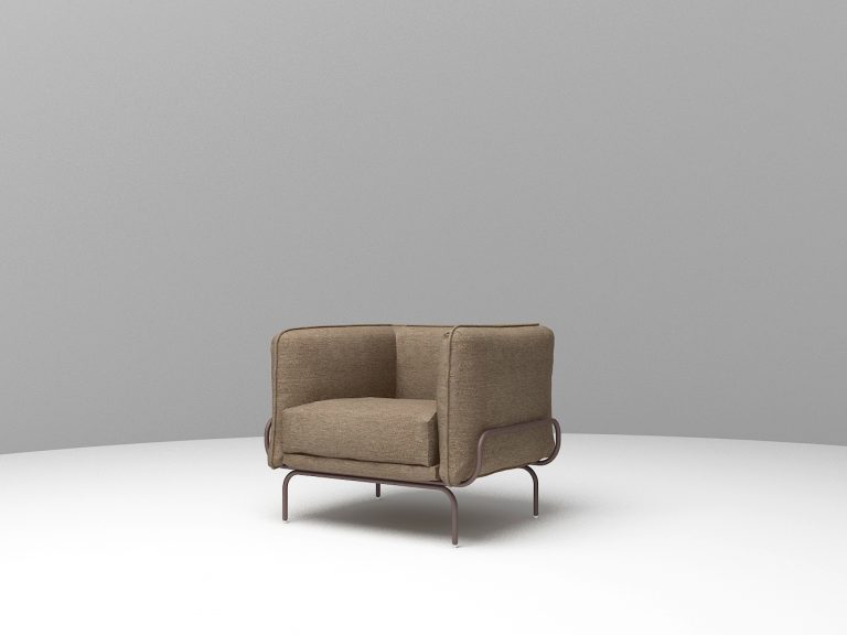 Buy LOBELIA - ARMCHAIR - BROWN Online | Living Room Furniture | Qetaat.com
