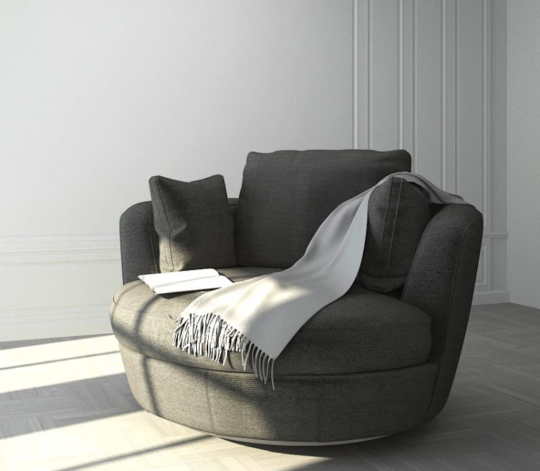 Buy LOTUS - ARMCHAIR - DARK GRAY Online | Living Room Furniture | Qetaat.com