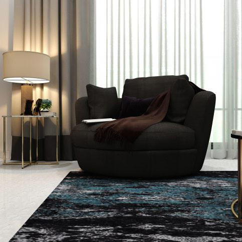 Buy LOTUS - ARMCHAIR - DARK GRAY Online | Living Room Furniture | Qetaat.com
