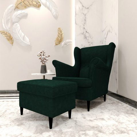 Buy MANDEVILLA - BENCH - VELVET GREEN Online | Living Room Furniture | Qetaat.com
