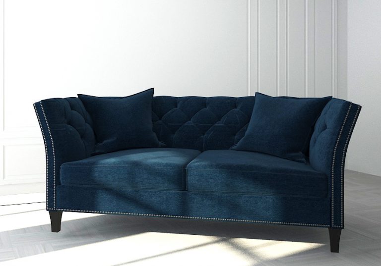 Buy MARYGOLD - SOFA - BLUE Online | Living Room Furniture | Qetaat.com