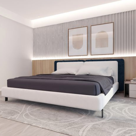 Buy PARROT - BED - BLUE Online | Bedroom Furniture | Qetaat.com